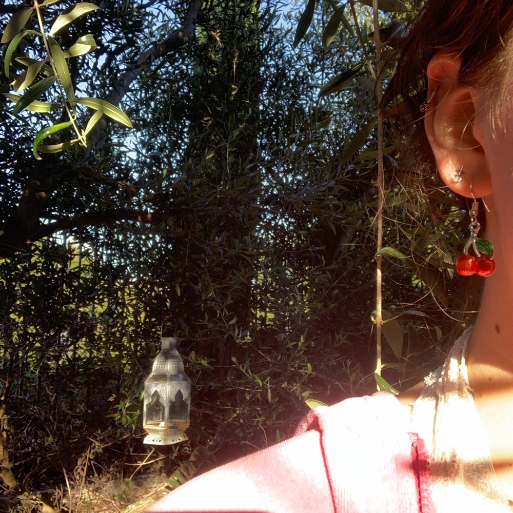 cherry earrings - Picture 2 of 4